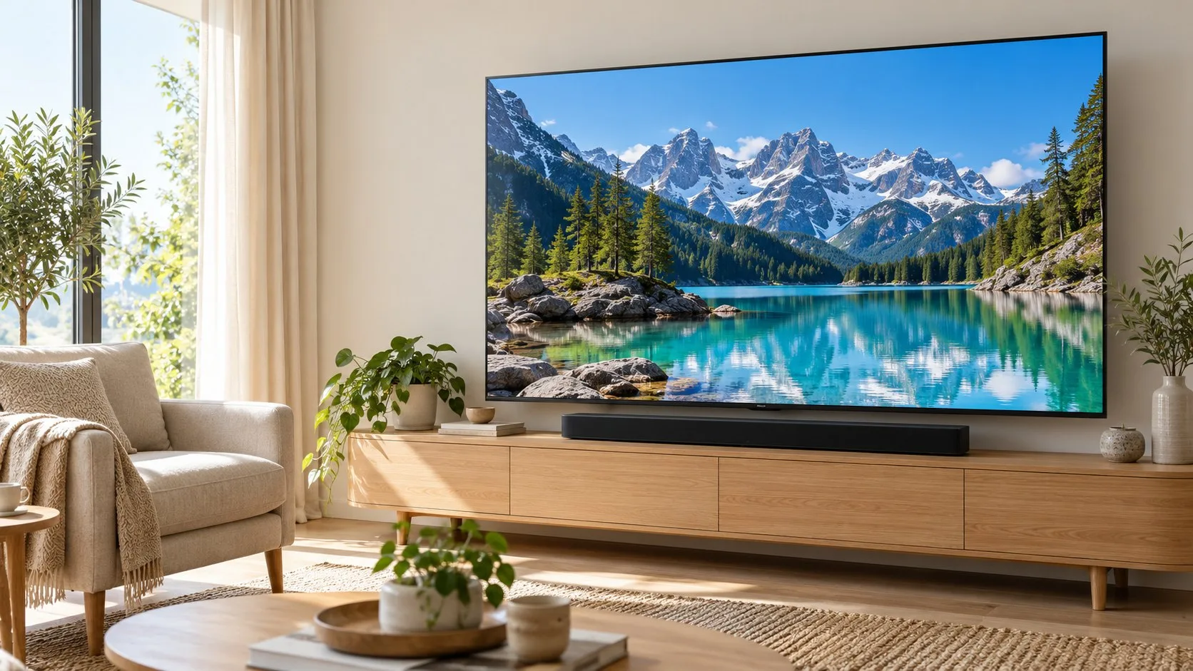 Accueil 5 Téléviseur et barre de son